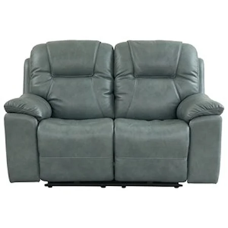 Casual Reclining Loveseat with Cup Holders